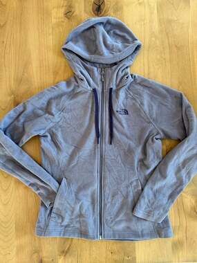 The North Face Women's Mezzaluna TKA 100 Full-Zip Fleece Hoodie Purple